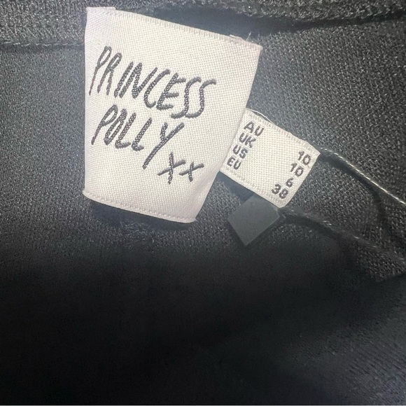 NWT Princess Polly Black glitter Croft pants - Picture 6 of 16